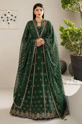 Embroidered sleeves and border design in Elza by Alizeh